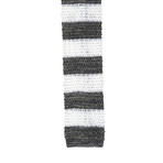 Isaia Woven Striped Tie // White + Gray