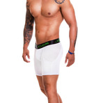 BoxerMesh Shorts // White (S)