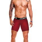Boxer Mesh Shorts // Red Wine (XL)