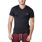 Sport V-Neck T-Shirt // Black (XL)