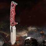 D186 Fixed Blade Knife // Red