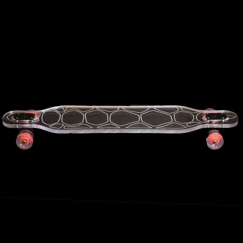 Ghost Long Board - Transparent LED Skateboards - Touch Of Modern