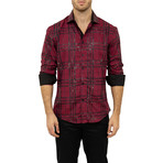 Evans Button-Up Shirt // Red (XS)