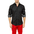 Vicktor Button-Up Shirt // Black (L)
