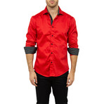 Tyler Button-Up Shirt // Red (XS)