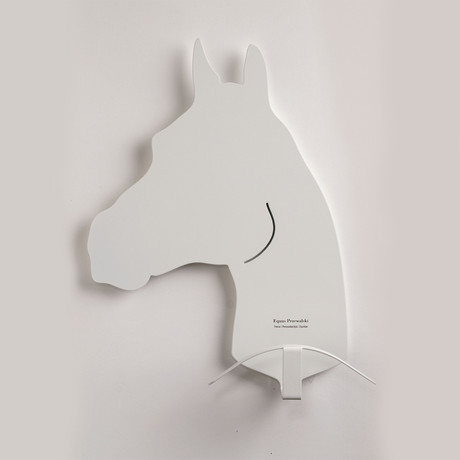 Clothes Hanger // Horse // White