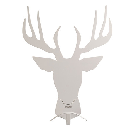 Clothes Hanger // Deer // White