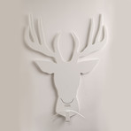 Clothes Hanger // Deer // White