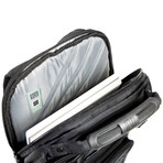 Tennman Laptop Backpack // Black + Gray