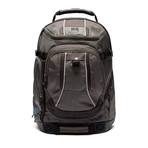 Load Factor Padded Laptop Backpack // Black + Gray