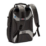 Load Factor Padded Laptop Backpack // Black + Gray