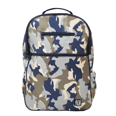 Accra Laptop Backpack // Green Camo
