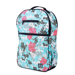 Accra Laptop Backpack // Teal Floral Print