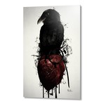 Raven and Heart Grenade //Aluminum Print (16"W x 24"H x 1.5"D)