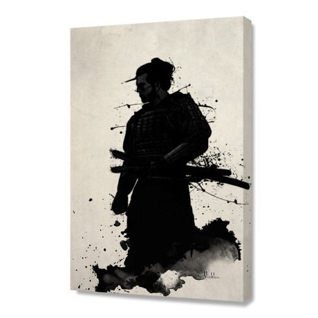 Samurai // Stretched Canvas (16"W x 24"H x 1.5"D)