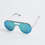 ALGORITHM SUNGLASSES // GOLD + MIRROR
