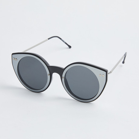 Alpha 1 Sunglasses // Silver + Black