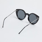 Alpha 1 Sunglasses // Silver + Black
