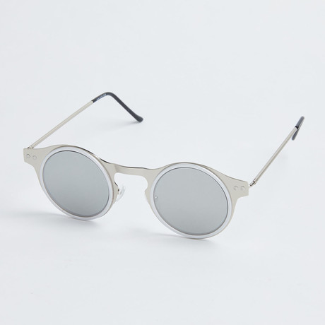 Machina Sunglasses // Silver + Silver Mirror