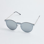 ORPHIUS SUNGLASSES // SILVER + MIRROR