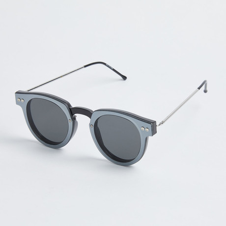 Sharper Edge 1 Sunglasses // Black + Silver Mirror