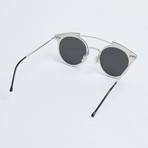 Trip Hop Sunglasses // Silver + Silver Mirror
