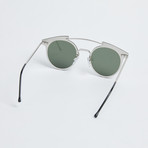 Trip Hop Sunglasses // Silver + Black