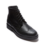 Alberto Wing Cap Derby Ankle Boot // Black (Euro: 43)