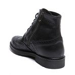 Alberto Wing Cap Derby Ankle Boot // Black (Euro: 46)