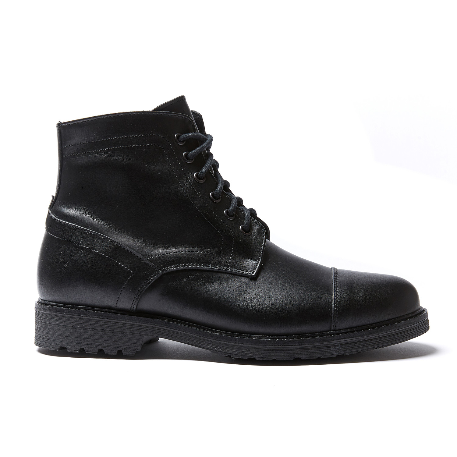Toe Cap Derby Ankle Boot // Black (Euro: 46) - Nordic Baltic Trade ...