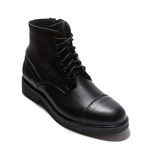Toe Cap Derby Ankle Boot // Black (Euro: 46)