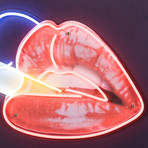 Smoking Hot Lips // LED Neon