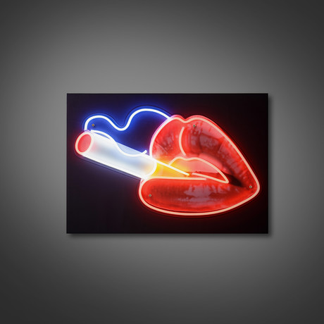 Smoking Hot Lips // LED Neon