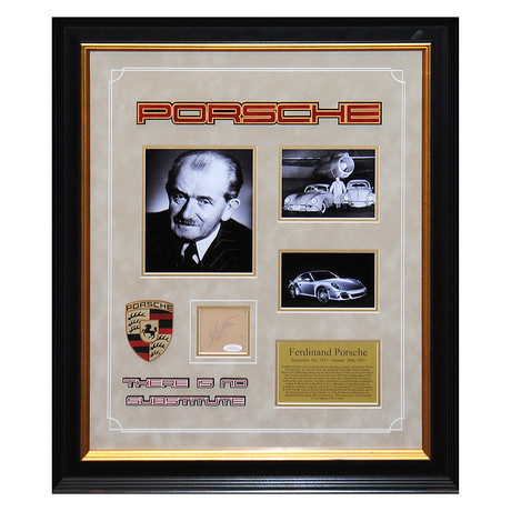 Ferdinand Porsche // Signed Collage