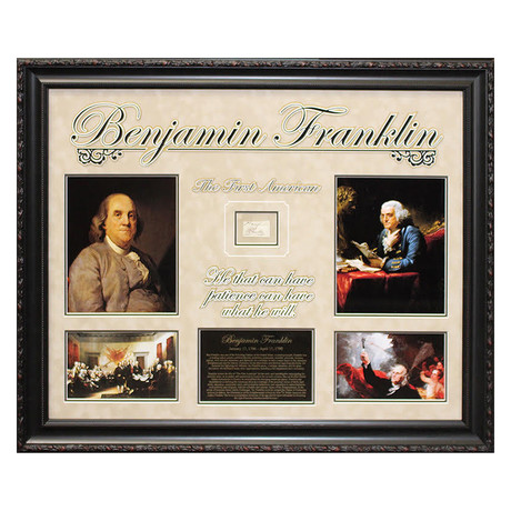 Signed Collage // Benjamin Franklin