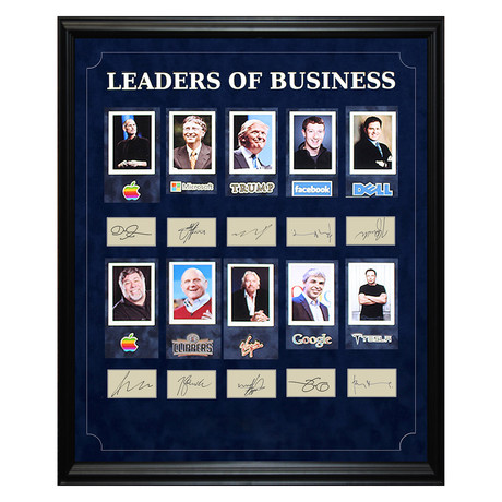 Signed + Framed Signature Collage // Leaders of Business