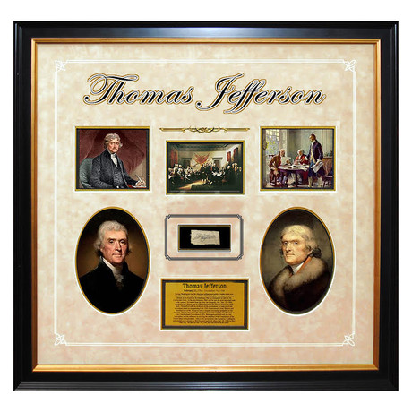 Signed Collage // Thomas Jefferson