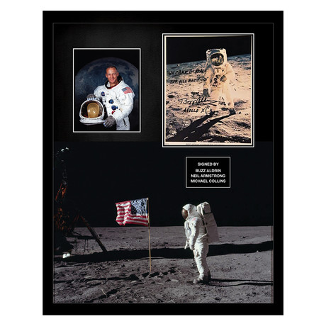 Signed Apollo 11 Photo Collage // Buzz Aldrin