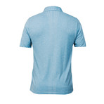 Ocean Polo Knit Short Sleeve // Coronet Blue (XL)