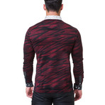 Newton Polo // Red + Black Scribble (S)