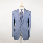 Belvest // Super 130s Wool Blend 2 Button Sport Coat // Blue (Euro: 48S)