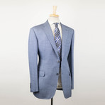 Belvest // Super 130s Wool Blend 2 Button Sport Coat // Blue (Euro: 48S)