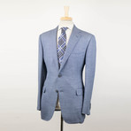 Belvest // Super 130s Wool Blend 2 Button Sport Coat // Blue (Euro: 48S)