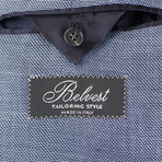 Belvest // Super 130s Wool Blend 2 Button Sport Coat // Blue (Euro: 48S)
