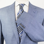Belvest // Super 130s Wool Blend 2 Button Sport Coat // Blue (Euro: 48S)