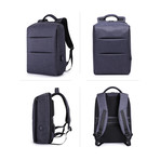 Sleek Travel Laptop Backpack // Blue