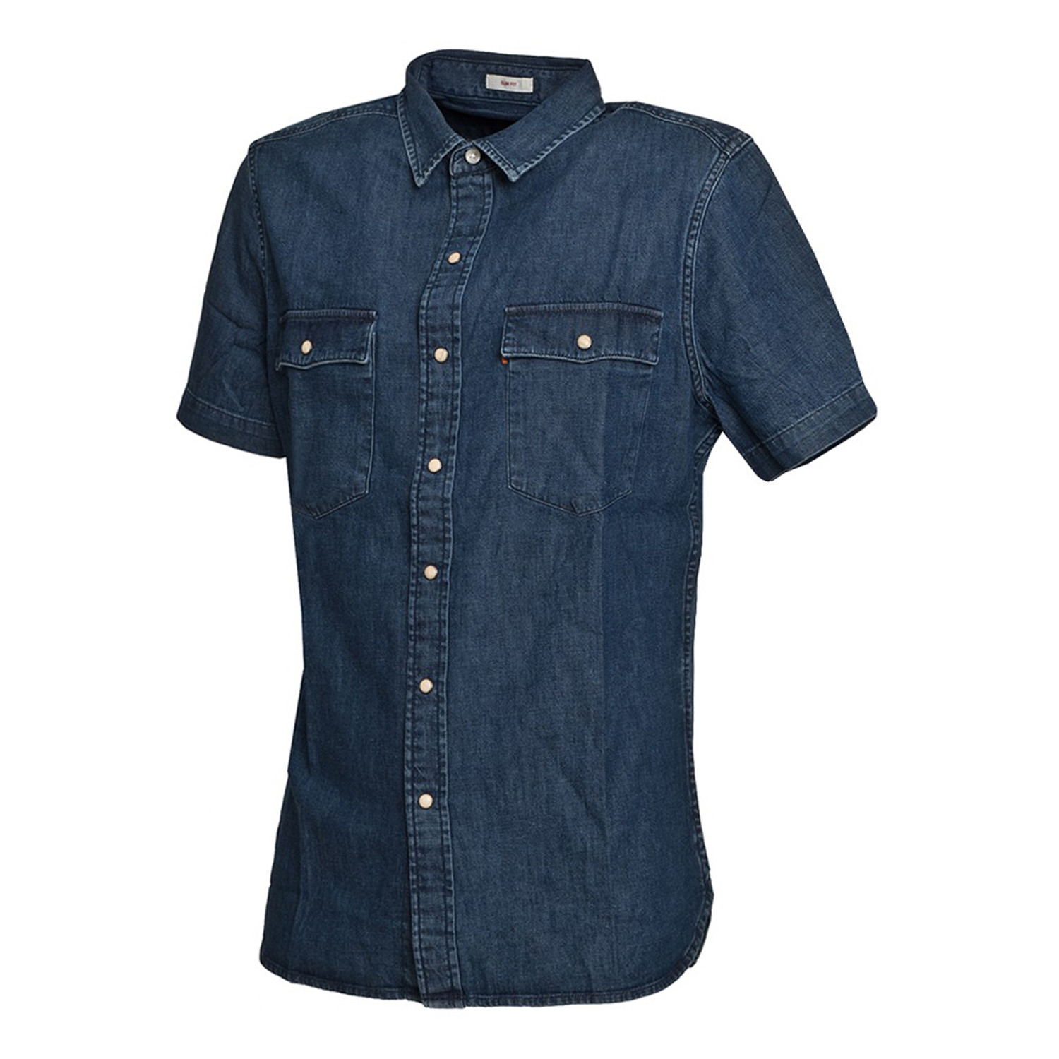 Denim Short Sleeve Shirt // Blue Denim (S) - Levi's - Touch of Modern