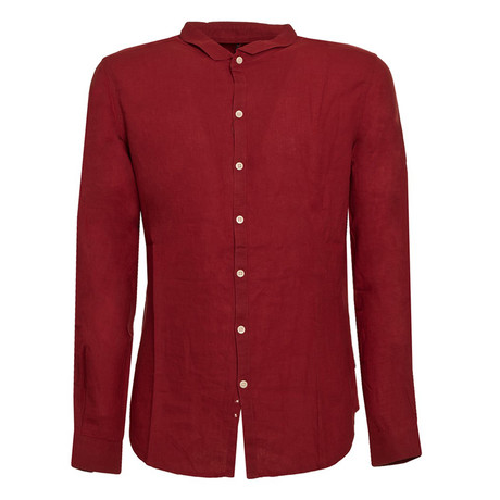 Basic Button-Up Shirt // Rosso (S)