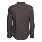 Basic Button-Up Shirt // Nero Fiori (M)