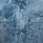 Basic Button-Up Shirt // Denim Dye (L)